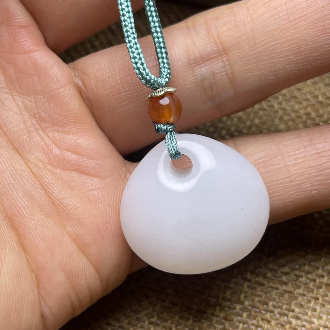 天然正品金丝玉精致小吊坠公主扣气质少女款精品吊坠