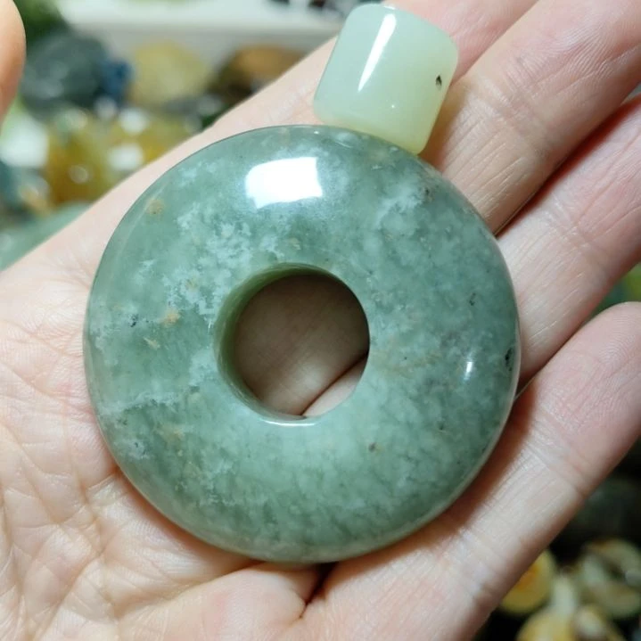 岫玉平安扣未镶嵌