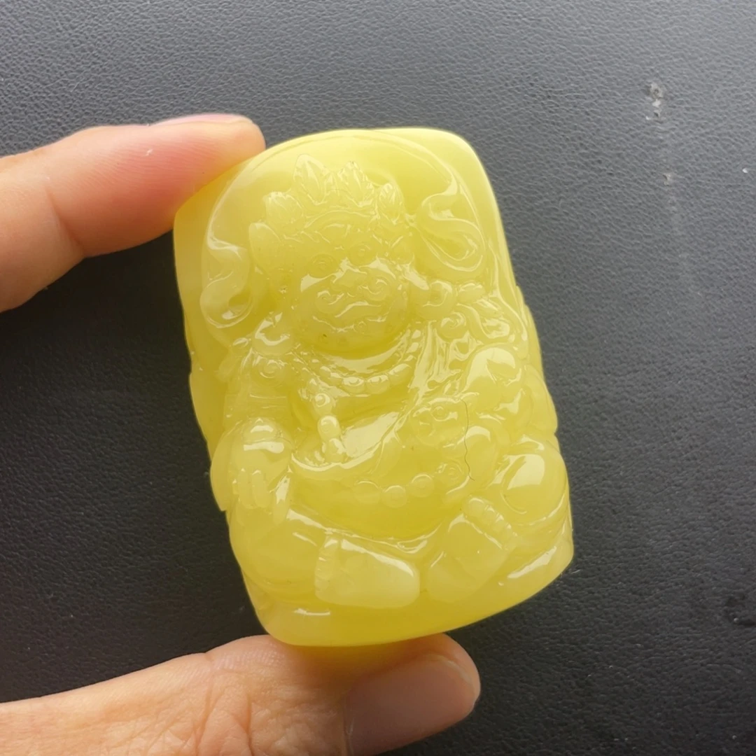 琥珀未镶嵌颈饰天然琥珀蜜蜡