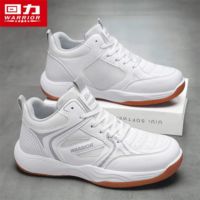 回力羽毛球鞋男款减震耐磨男士运动鞋实战训练球鞋青少年高帮潮鞋