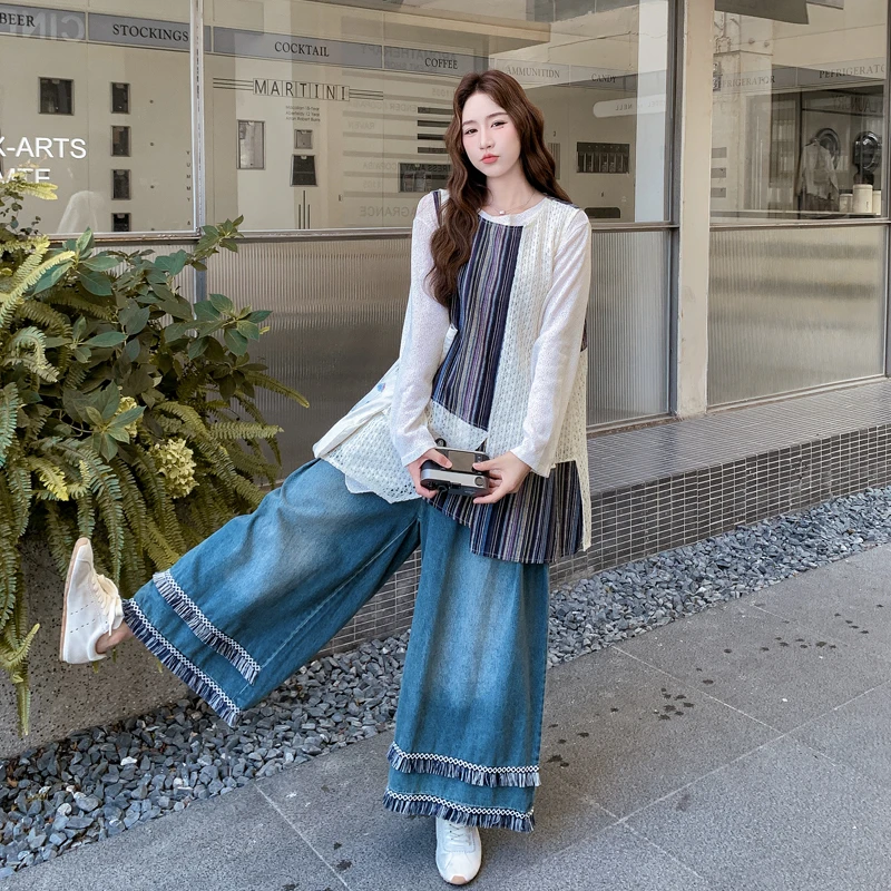 森系早秋一整套穿搭套装女2025秋系新款慵懒感时尚法式复古三件套