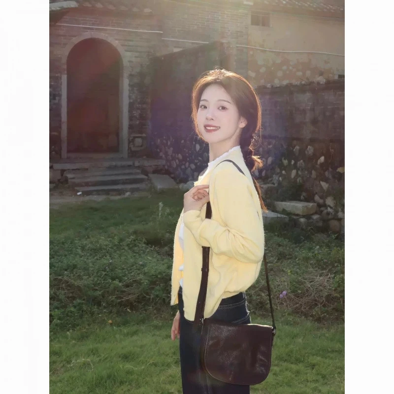 打底衫短袖上衣外搭吊带裙罩衫薄款拼接假两件针织衫女开衫风毛衣