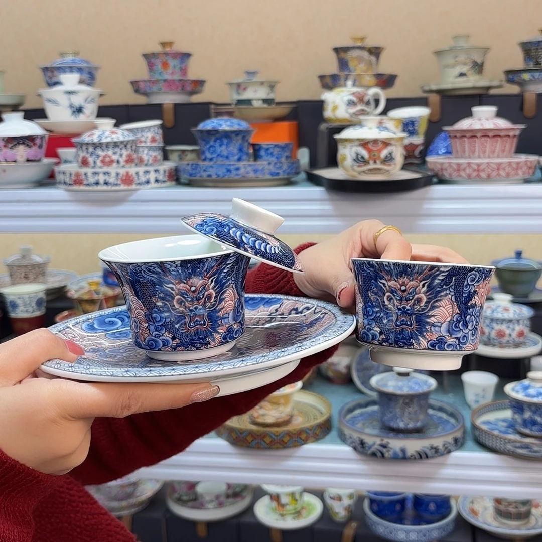 盖碗里的水煮开后