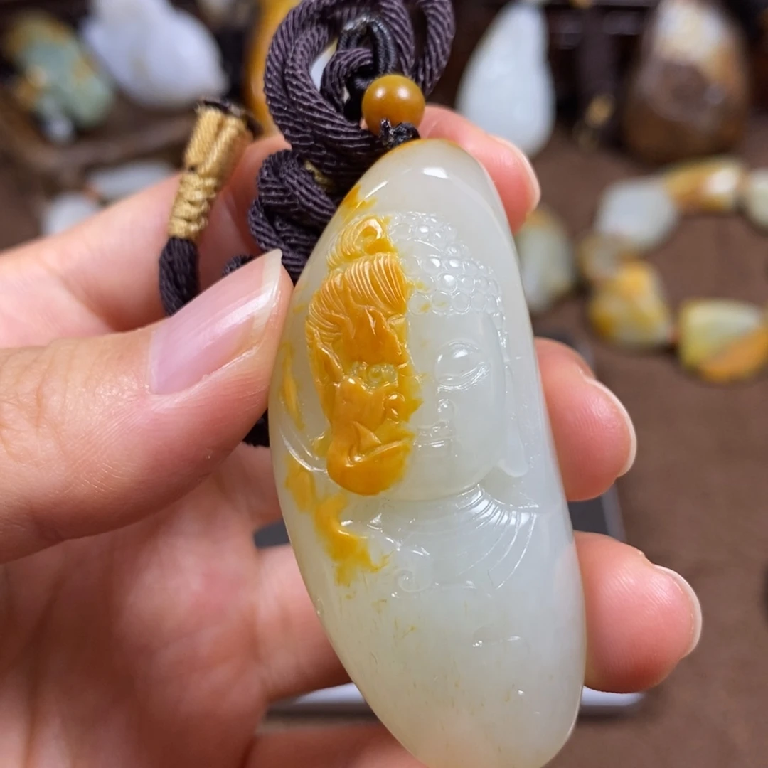 和田玉未镶嵌挂件