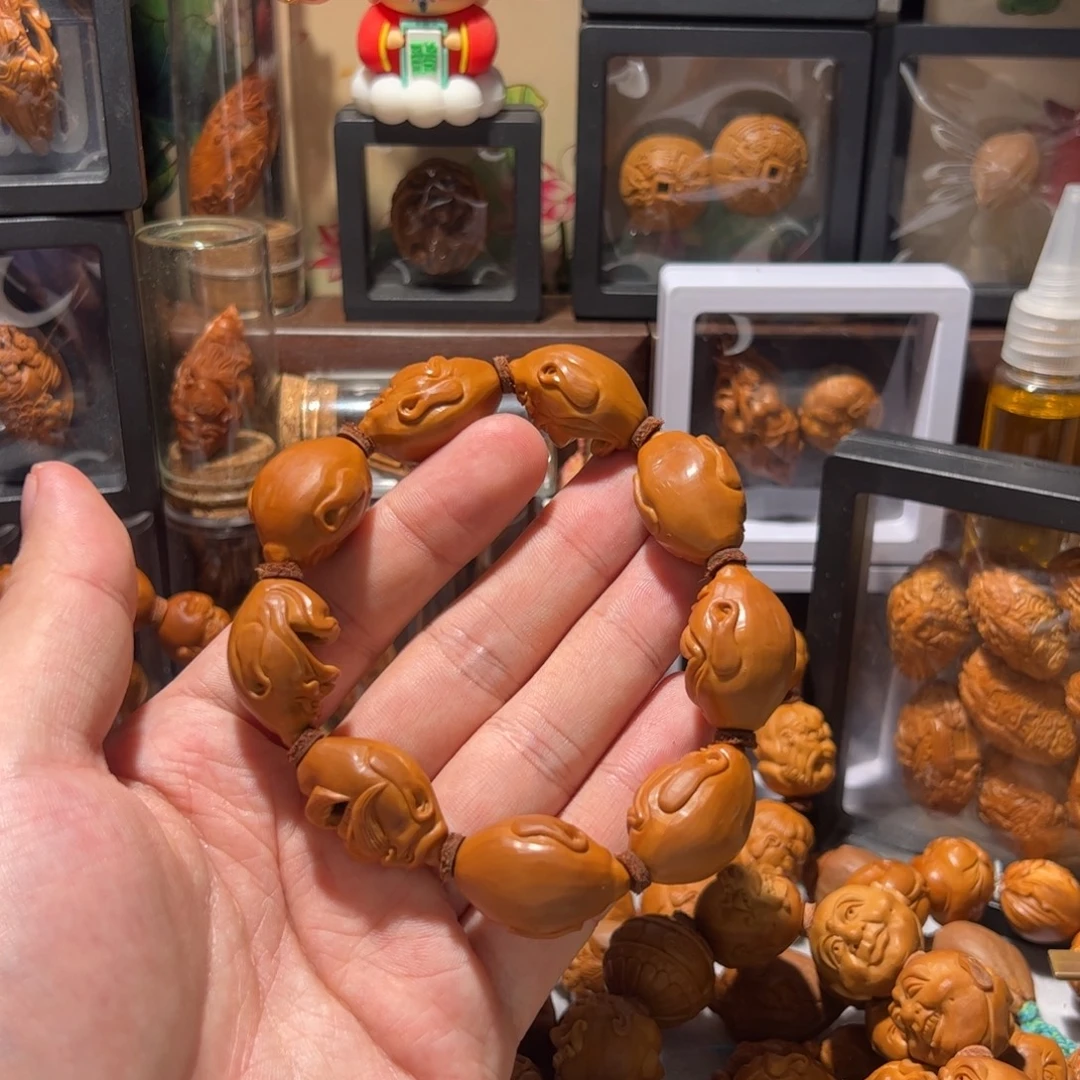 可****手串/手链橄榄核手工大嘴怪脸