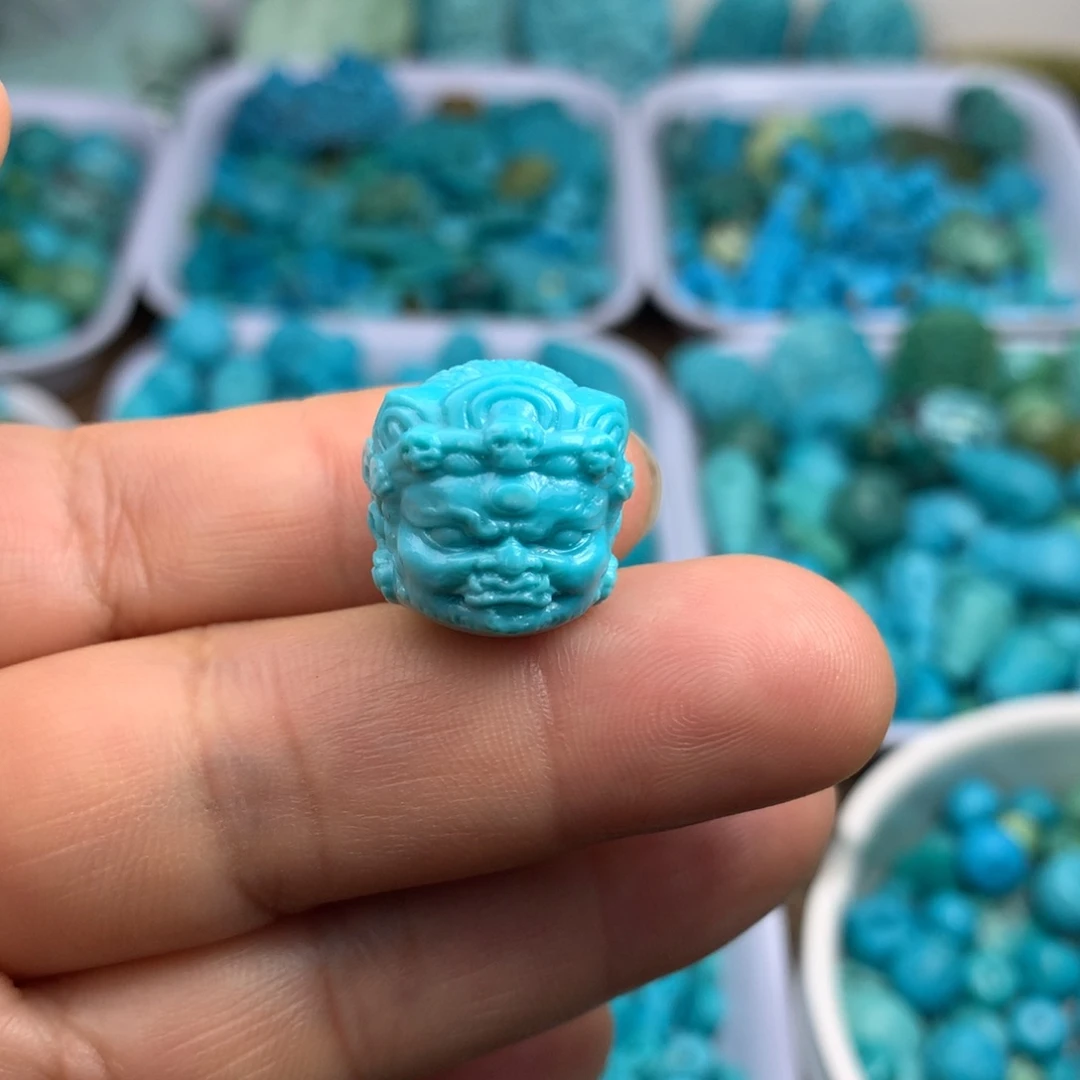 绿松石未镶嵌吊坠(不含链)15×16