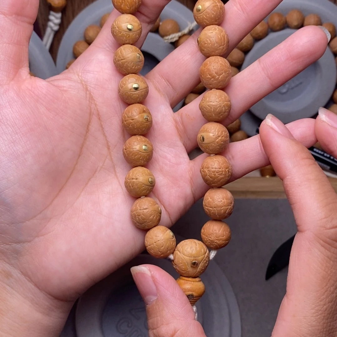 和***谐凤眼菩提手串12.5mm➕铜钉