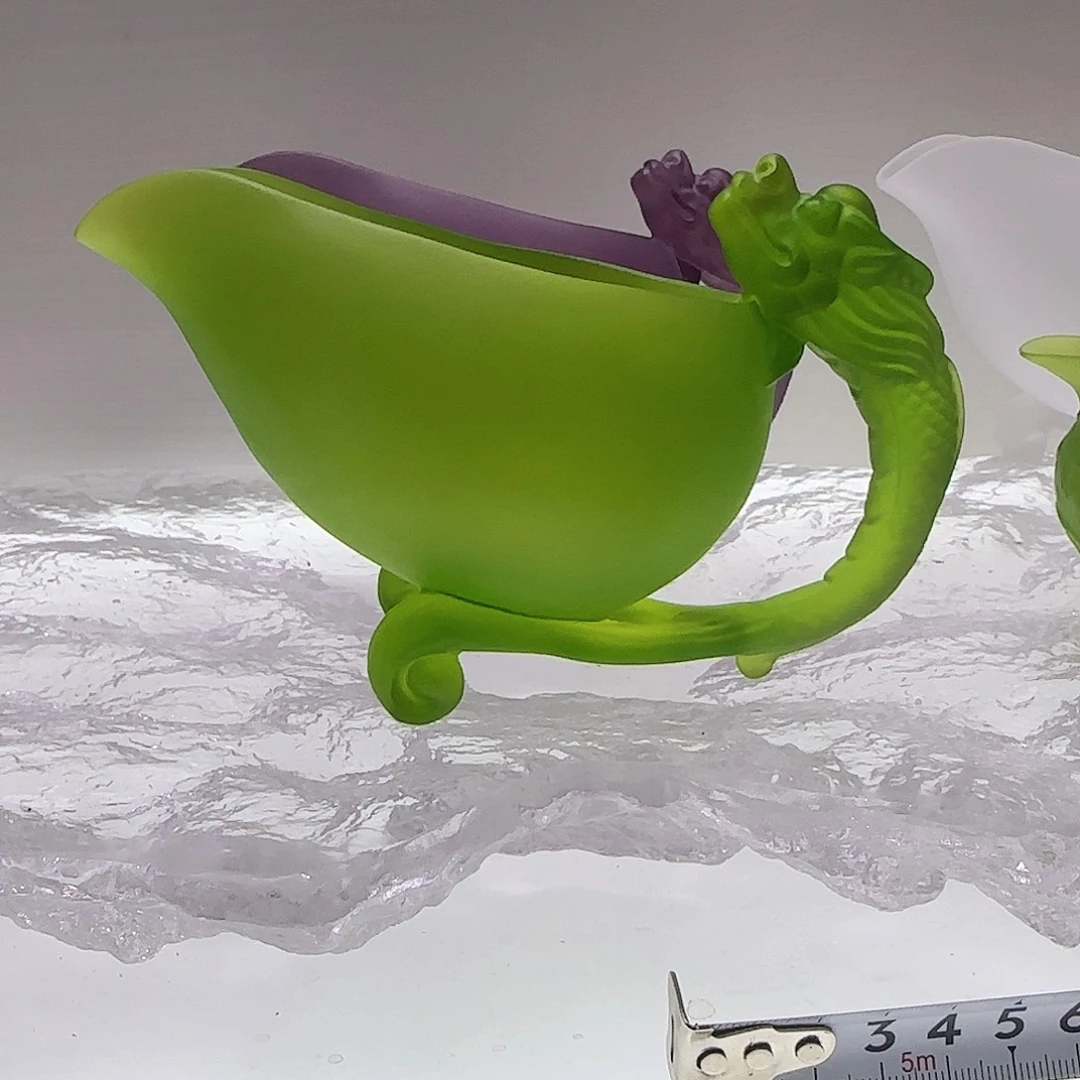 琉璃手工艺品大号绿色公道杯