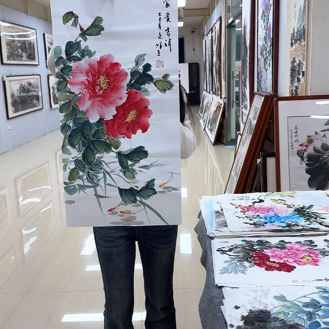 国画国画作品多次