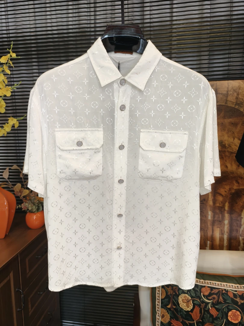 【宾哥专属】258708夏季时尚老花男士 高奢衬衫短袖