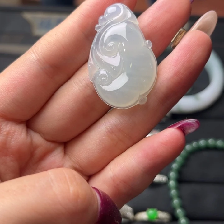 定制翡翠未镶嵌翡翠如意