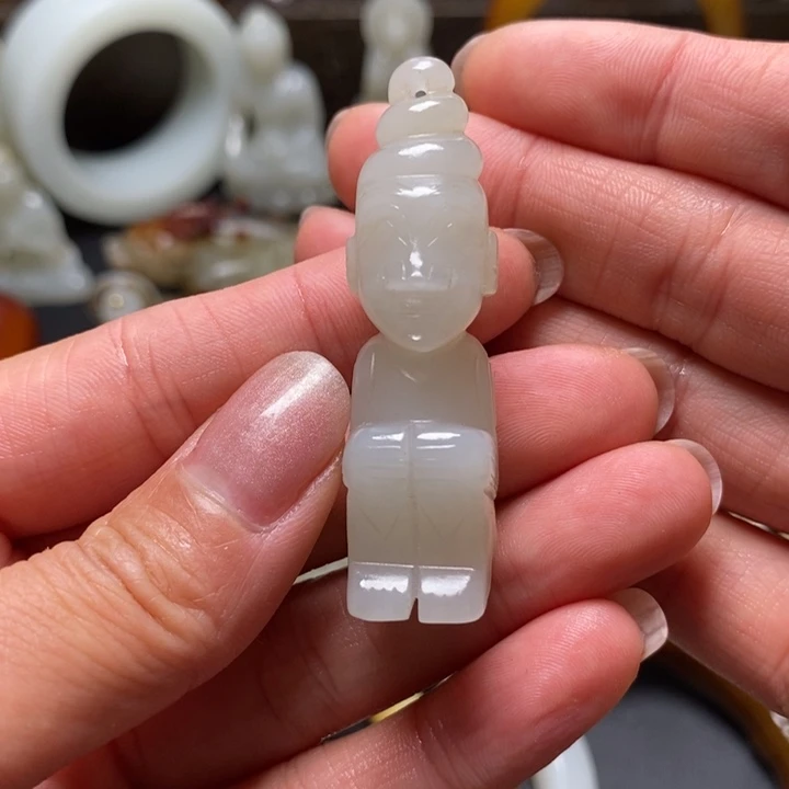 和田玉未镶嵌挂件