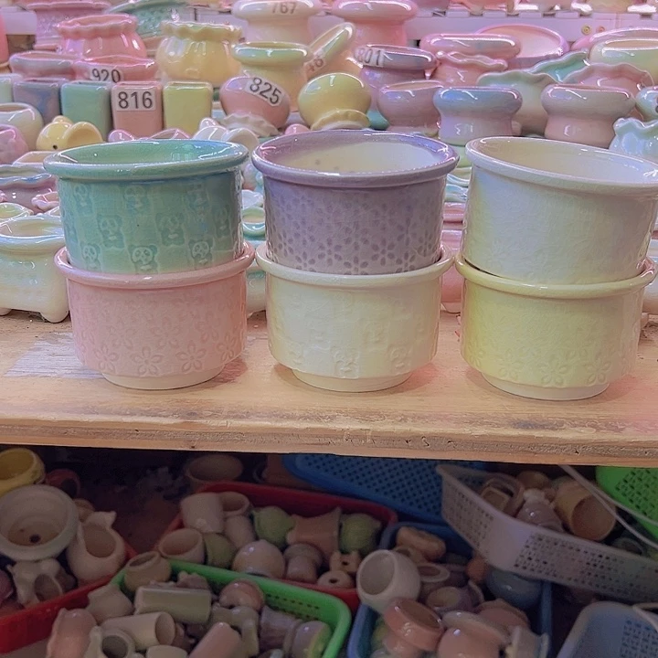 陶瓷花盆当场满12包邮