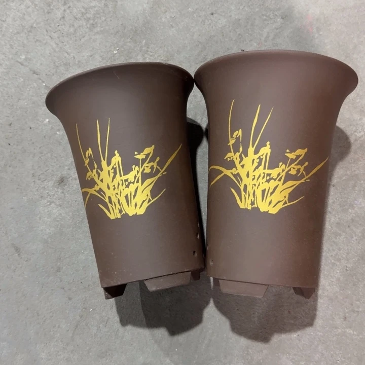紫砂紫砂花盆破损补发高度22口径17俩只