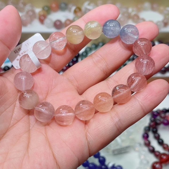 水晶手链未镶嵌兔毛手链