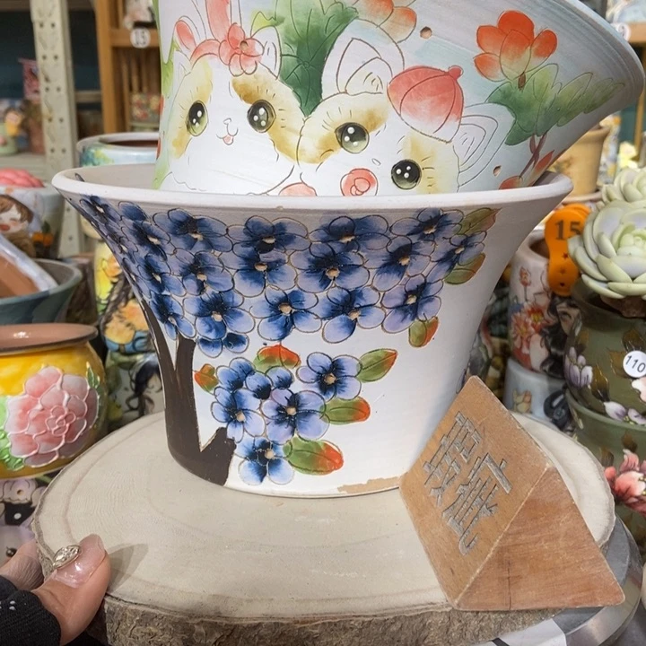 红陶景德镇艺术手绘作品