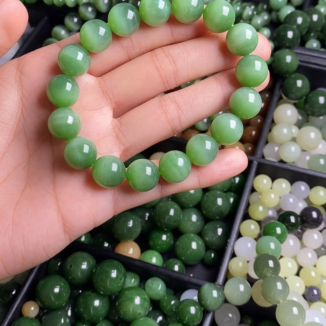 未镶嵌和田玉（碧玉）珠宝半成品