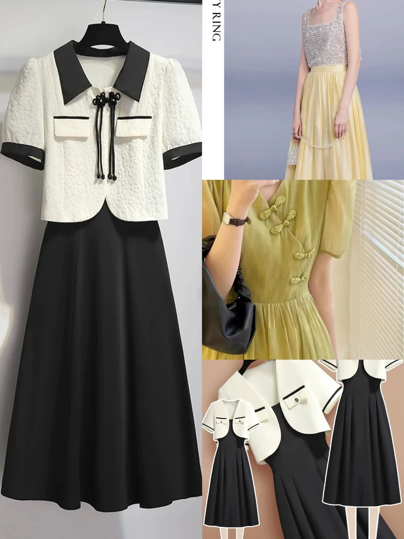 【851-860】  新款2025时尚百搭套装连衣裙春夏秋冬风衣外套