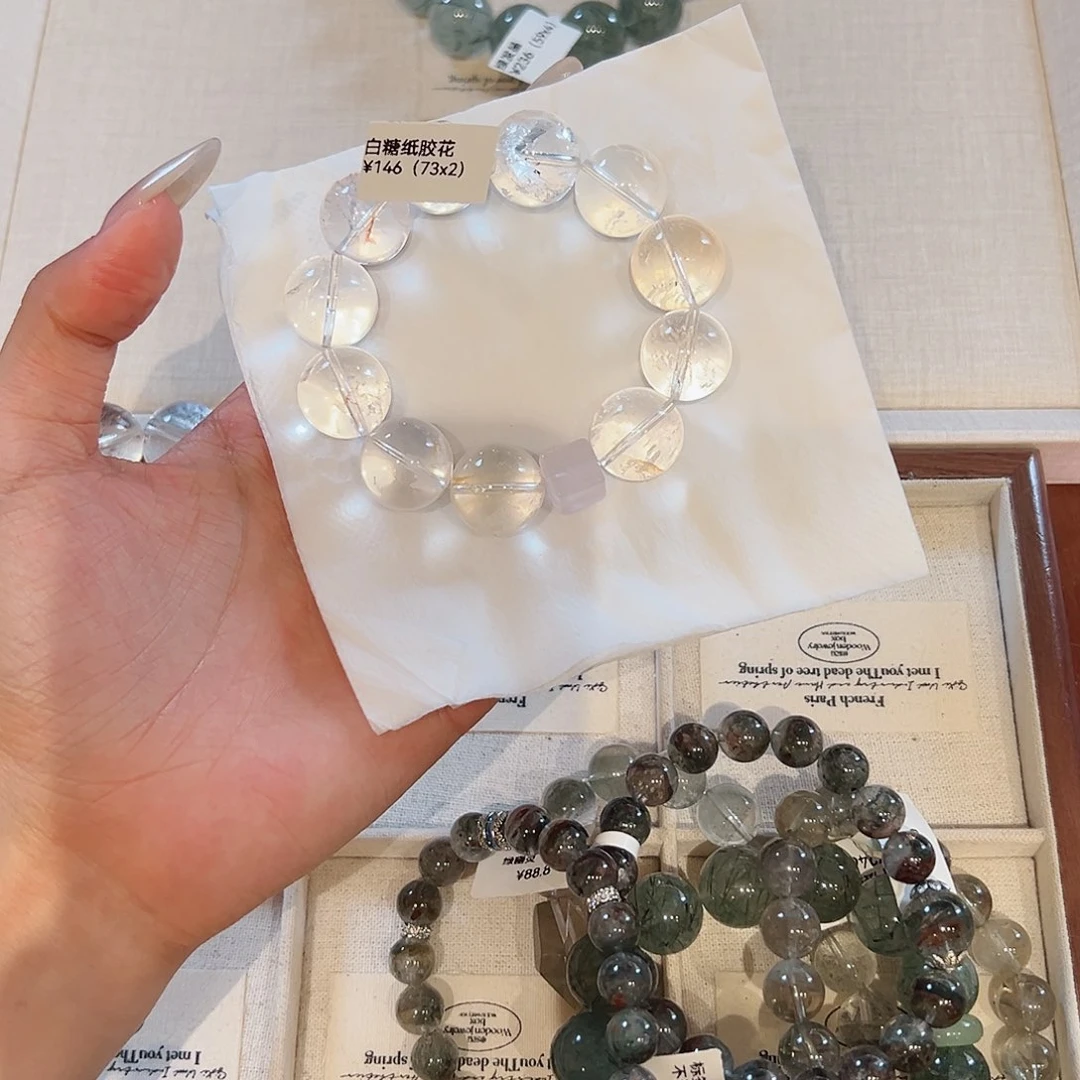 水晶手链未镶嵌晶*晶48小时鉴赏