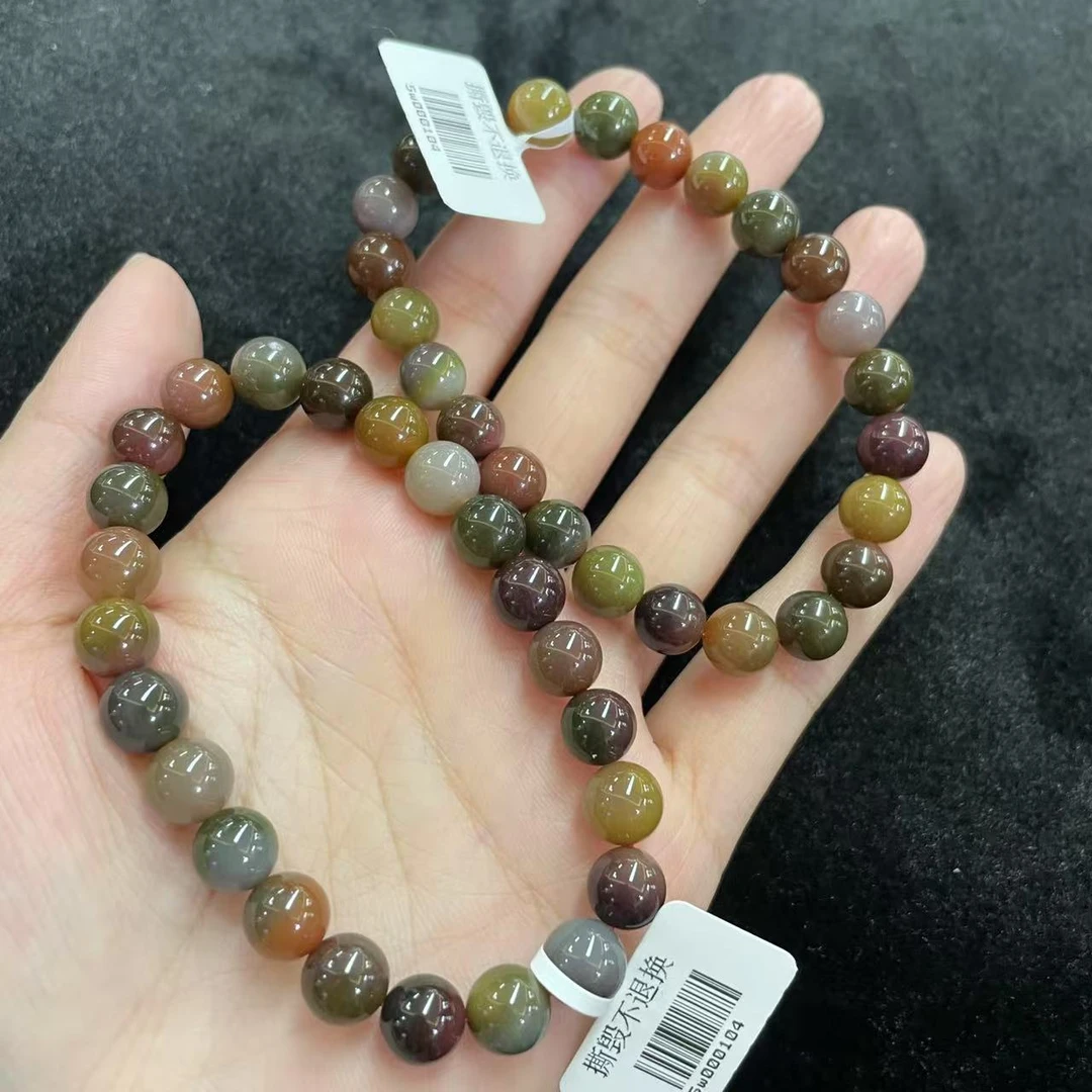 【玉经纶】31043/HQ52-盐源玛瑙手串-多样性发其一8mm/20颗