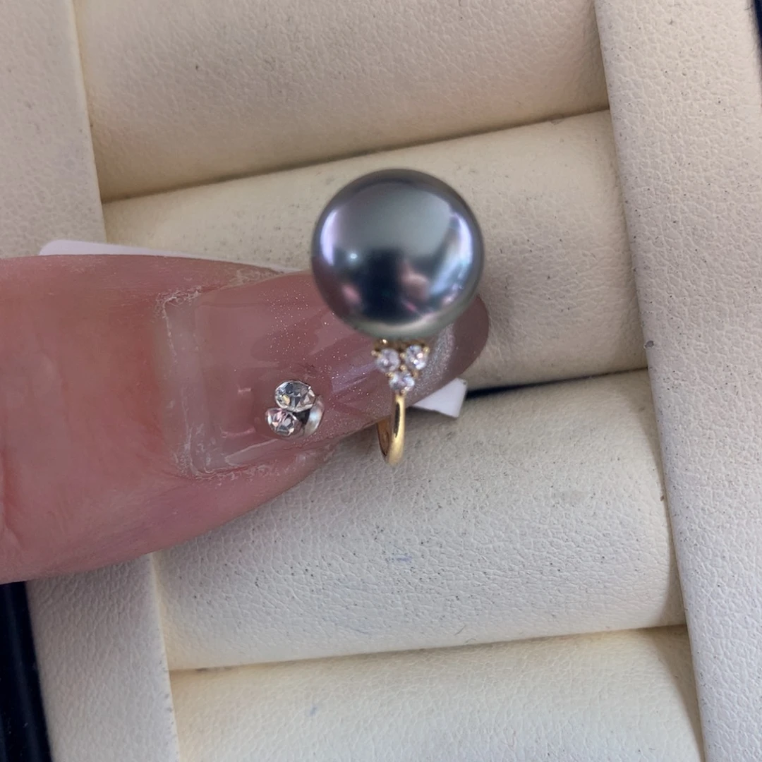 海水珍珠戒指18K金镶嵌
