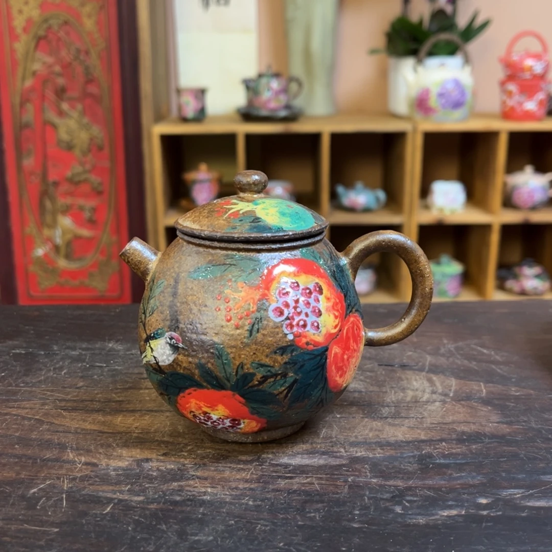 柴烧手工手绘陶瓷