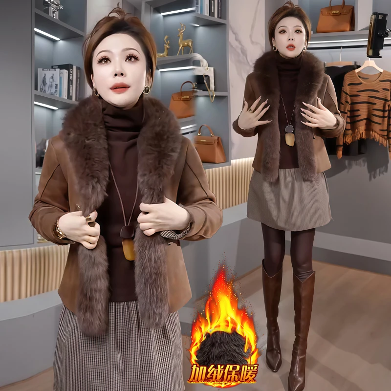 轻奢风时尚气质短外套女2025冬季新款加厚保暖小个子百搭遮肉上衣