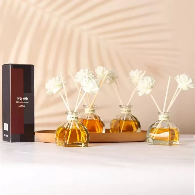 伊览芳华栀子花香薰室内厕所除臭藤条香薰空气清新剂