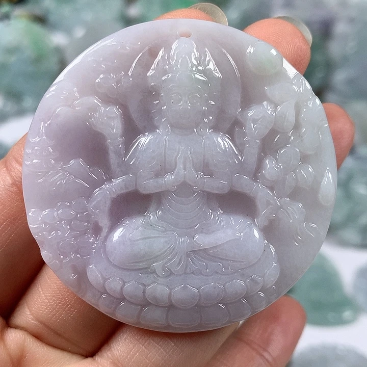 颈饰未镶嵌翡翠观音福利