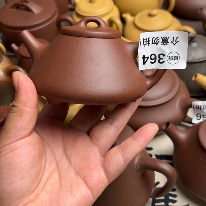 茶壶紫砂底槽清半手工200cc左右