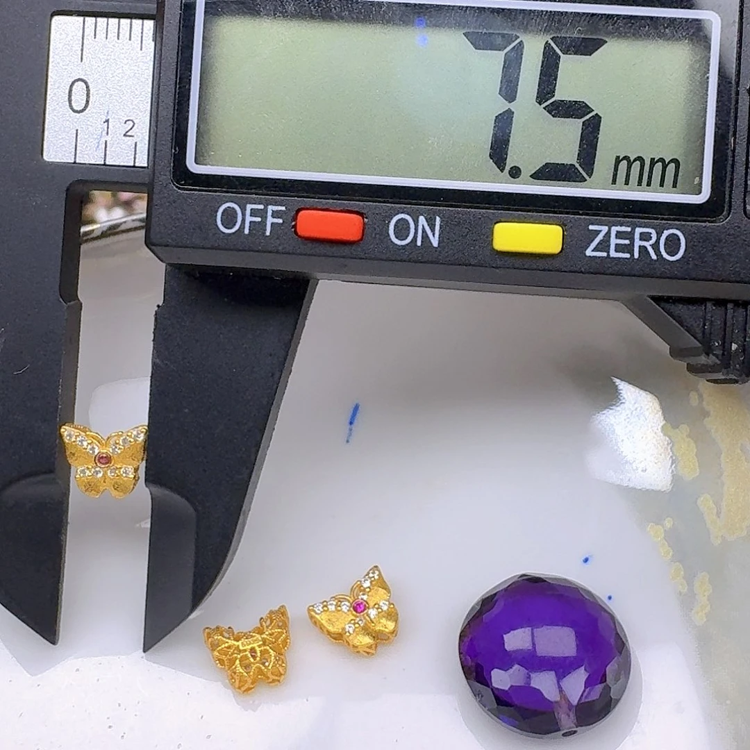 银S925镶嵌紫晶颈饰紫水晶925镶嵌65