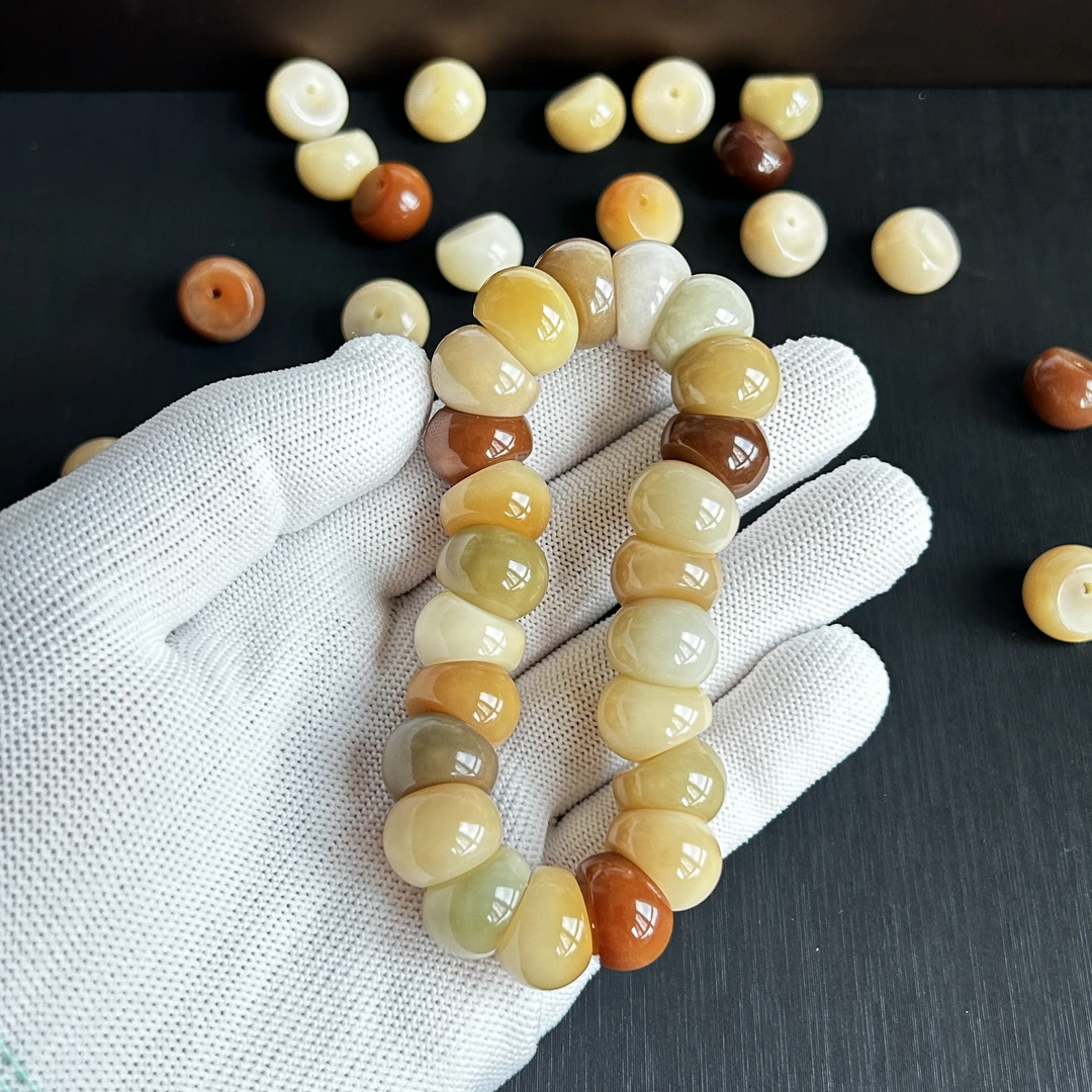 【奶咖蒜瓣大肠】原生态菩提根手串高油缅甸料精品精工高抛润透