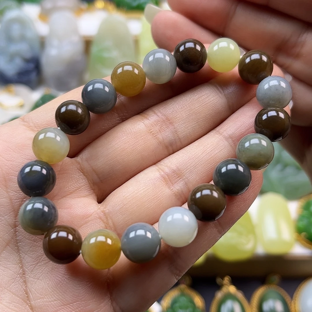 和田玉未镶嵌手串卡10