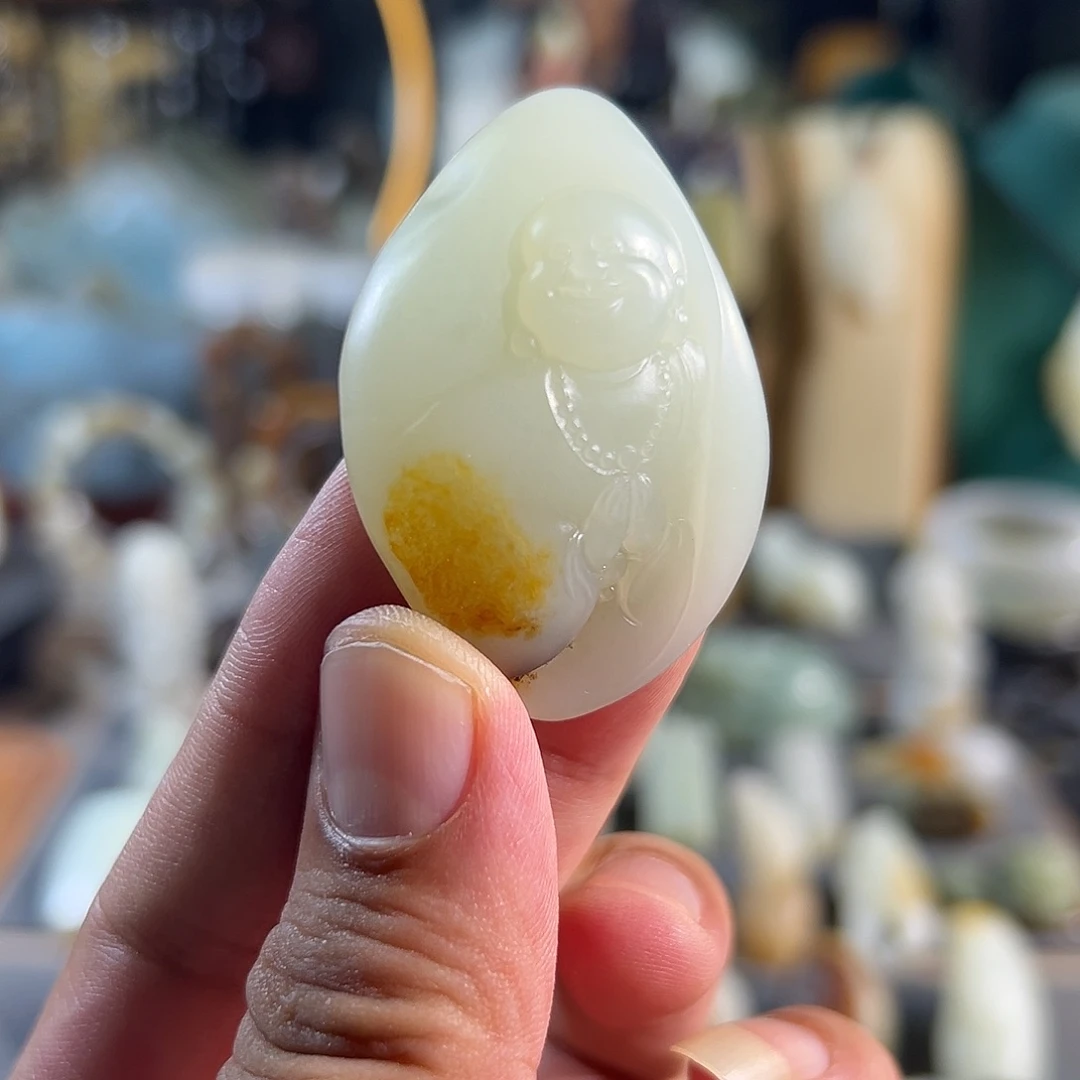 颈饰未镶嵌和田玉真皮真色