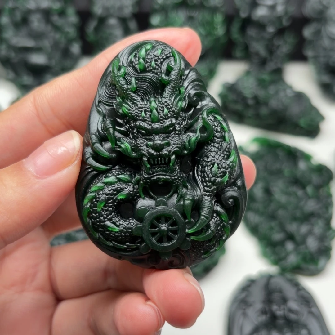 快***9定制翡翠未镶嵌龙