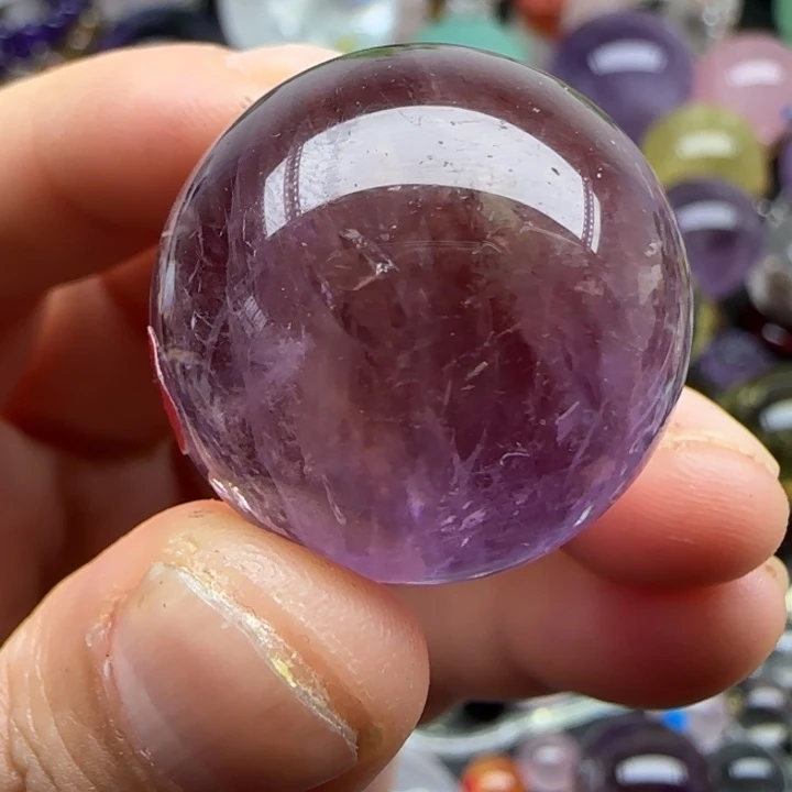 未镶嵌珠宝半成品水晶2.51厘米