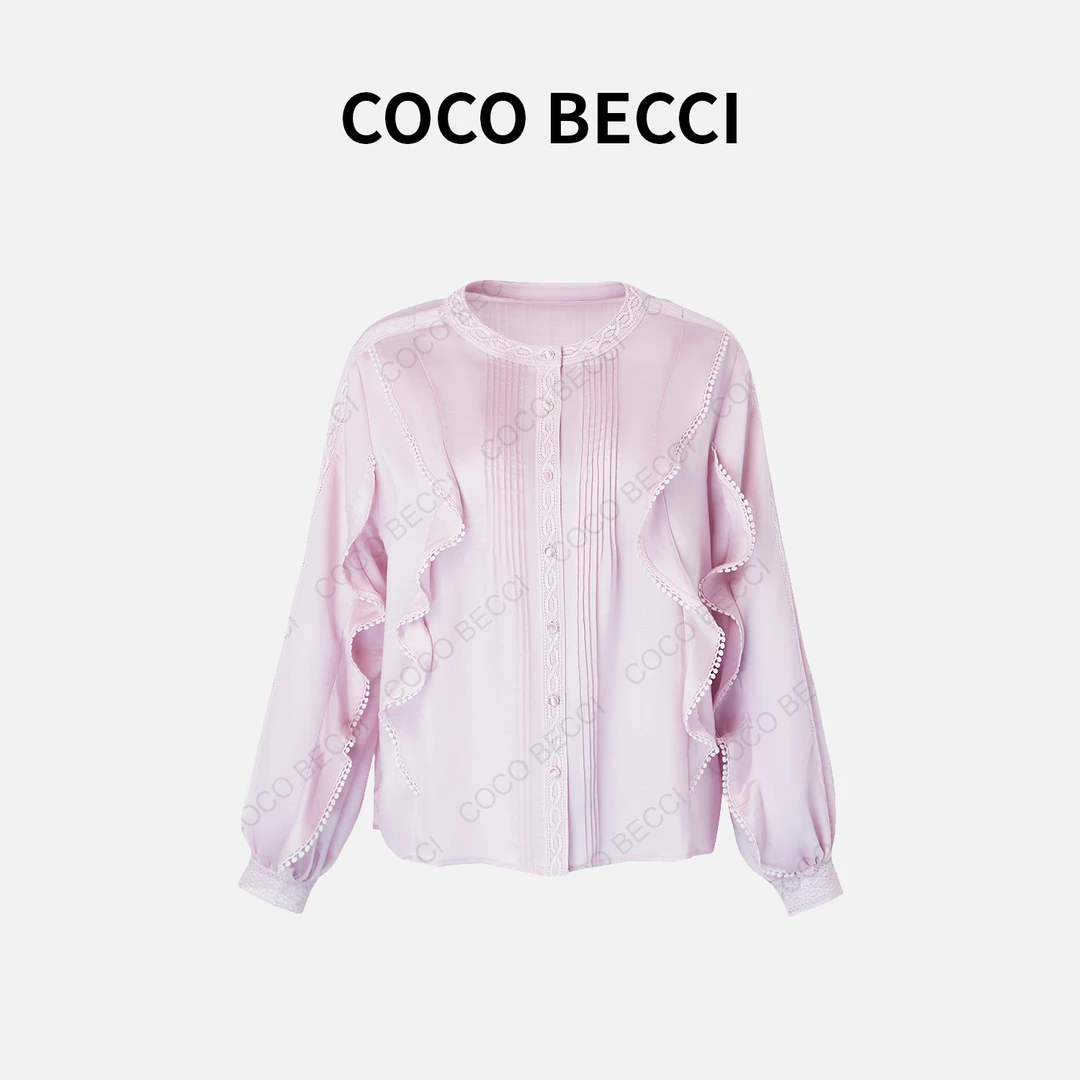 粉丝COCO BECCI【花语流光】时尚蕾丝衬衫上衣YT25YA140070
