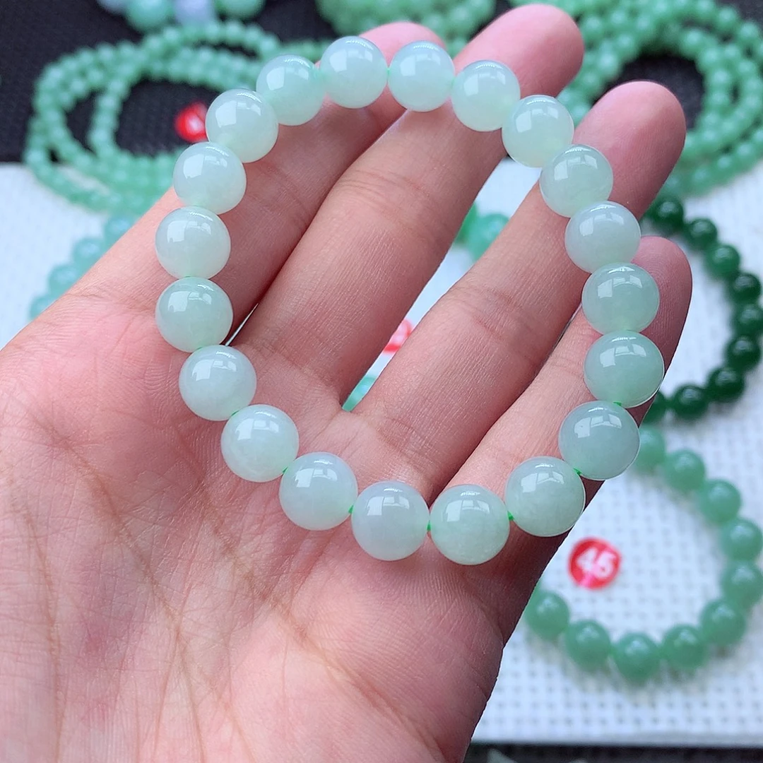 翡翠未镶嵌毛衣链卡9.7