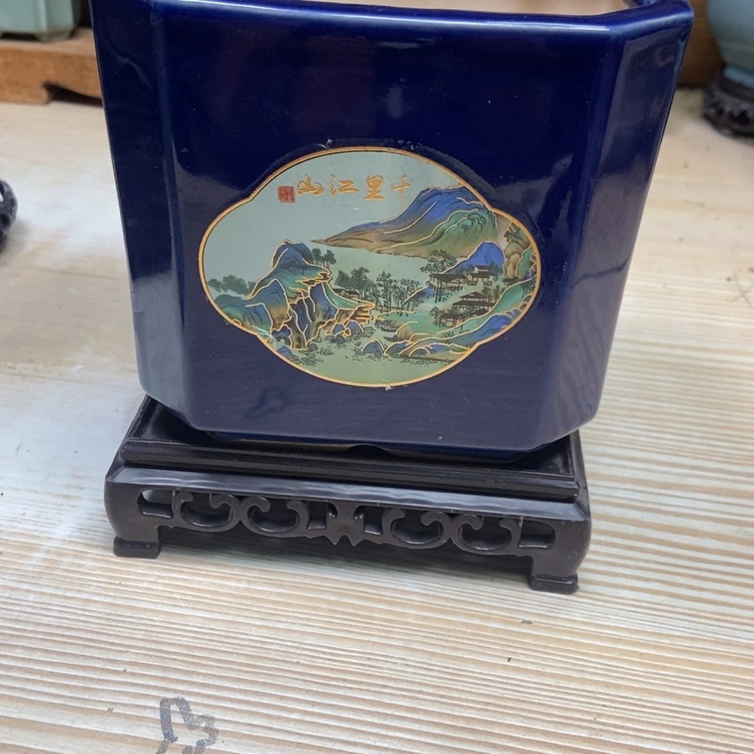 瓷片陶瓷花盆陶瓷艺术