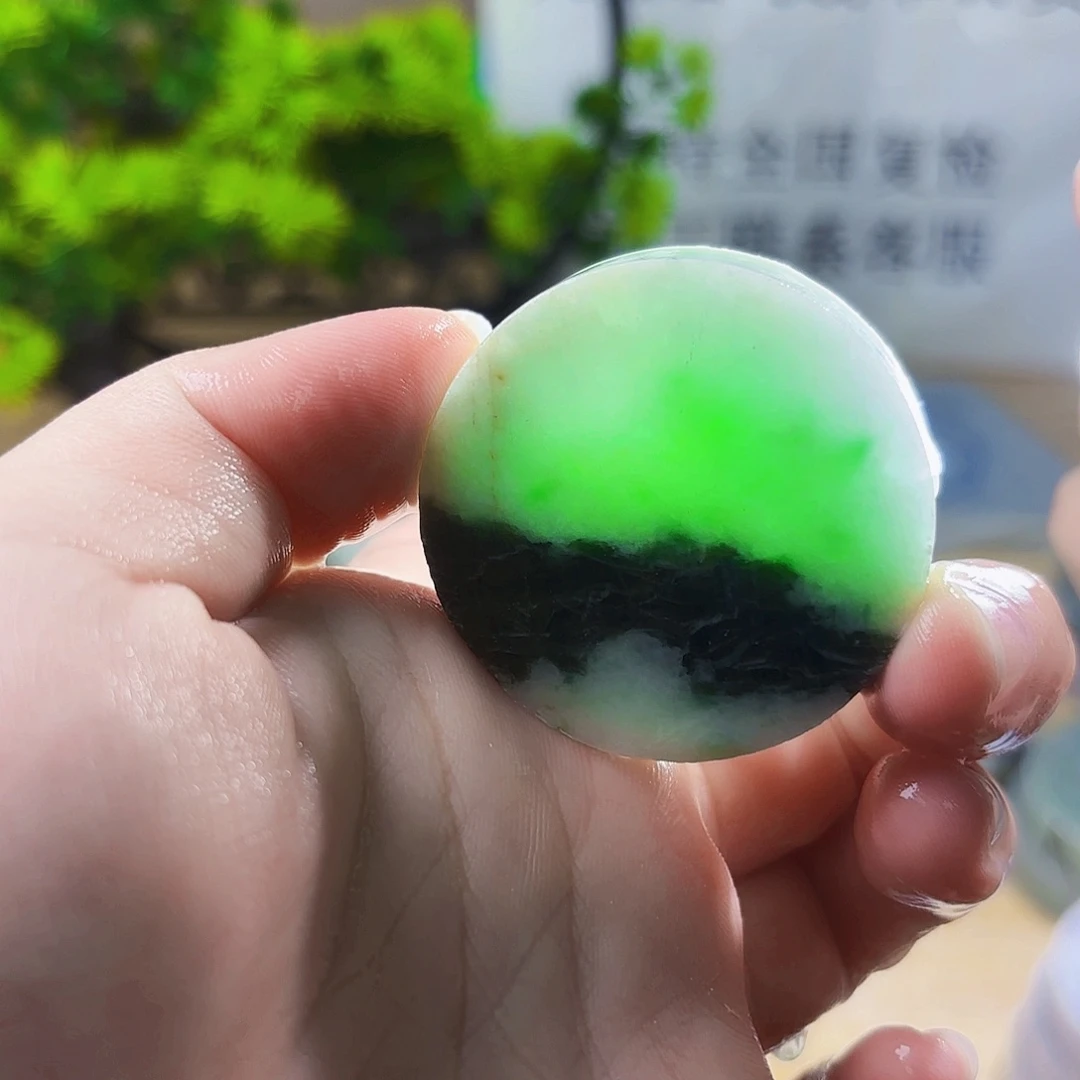 翡翠未镶嵌颈饰翡翠A货丹