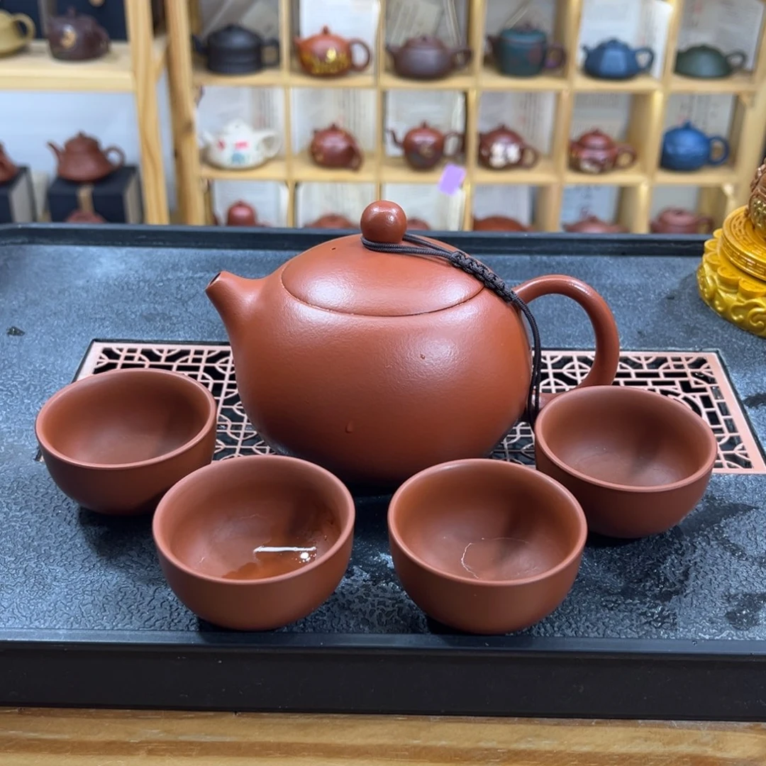 紫砂紫砂胖西施（一壶四杯）