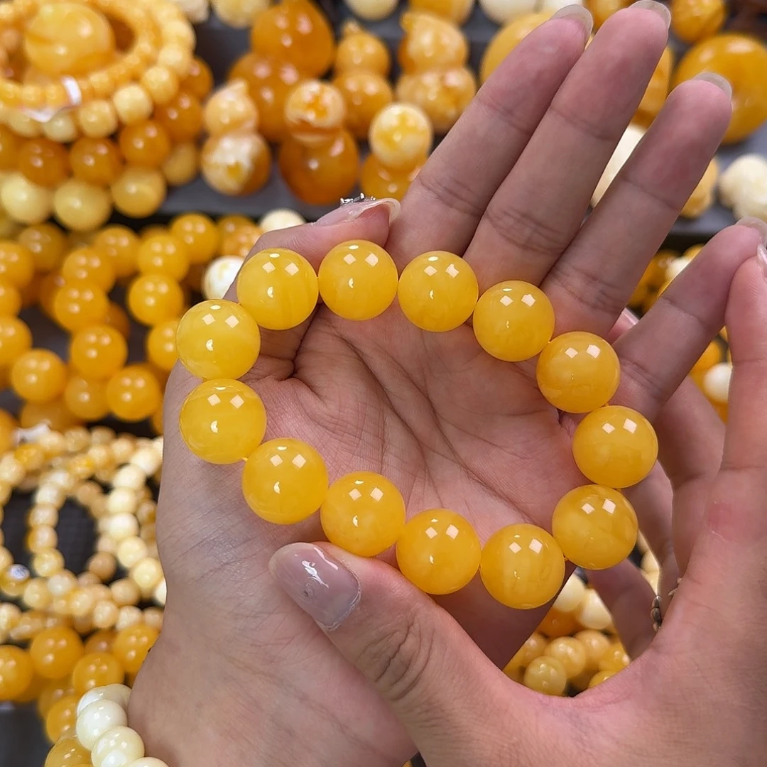 蜜蜡未镶嵌珠宝奇石同料18mm