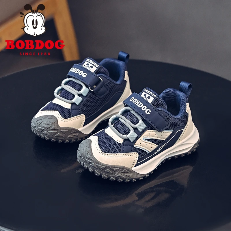 巴布豆宝宝学步机能鞋2025春季新款软底防滑婴幼儿鞋子男童运动鞋