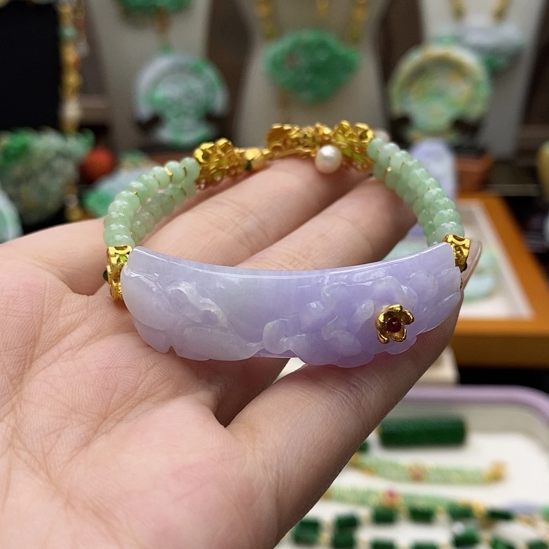 颈饰未镶嵌翡翠手链