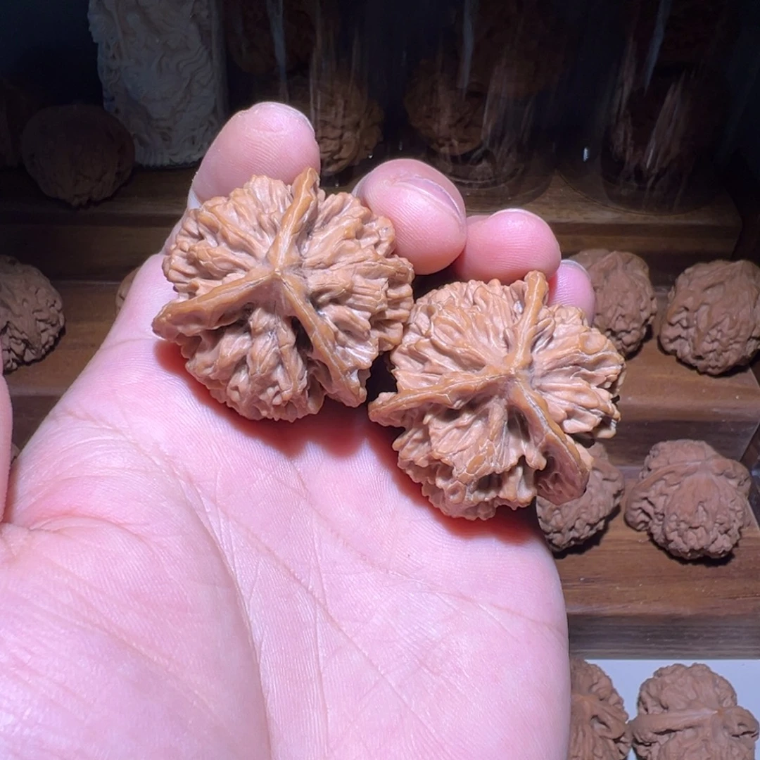 把件文玩核桃40尺全品龙纹帝王三棱