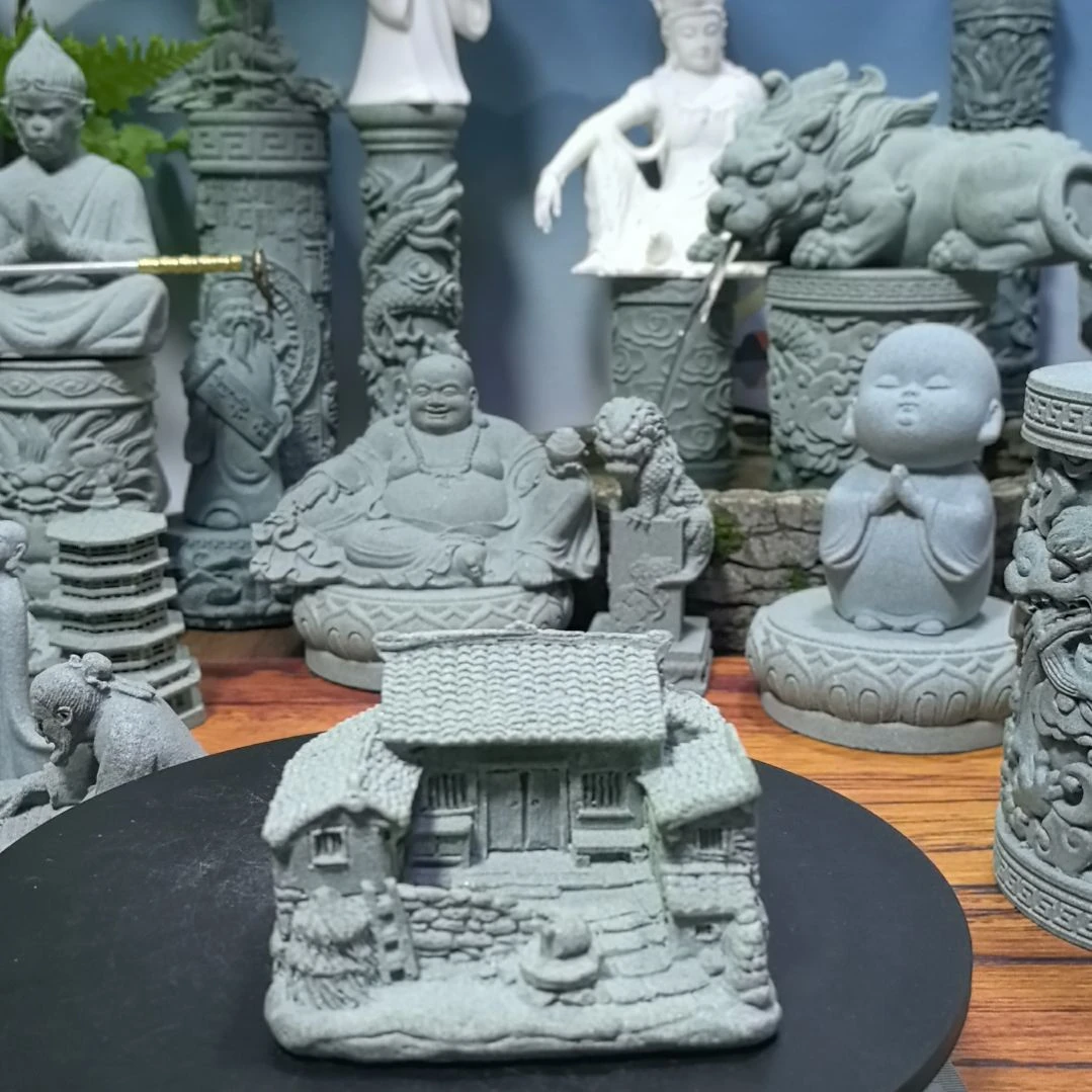 石材青砂石造景摆件