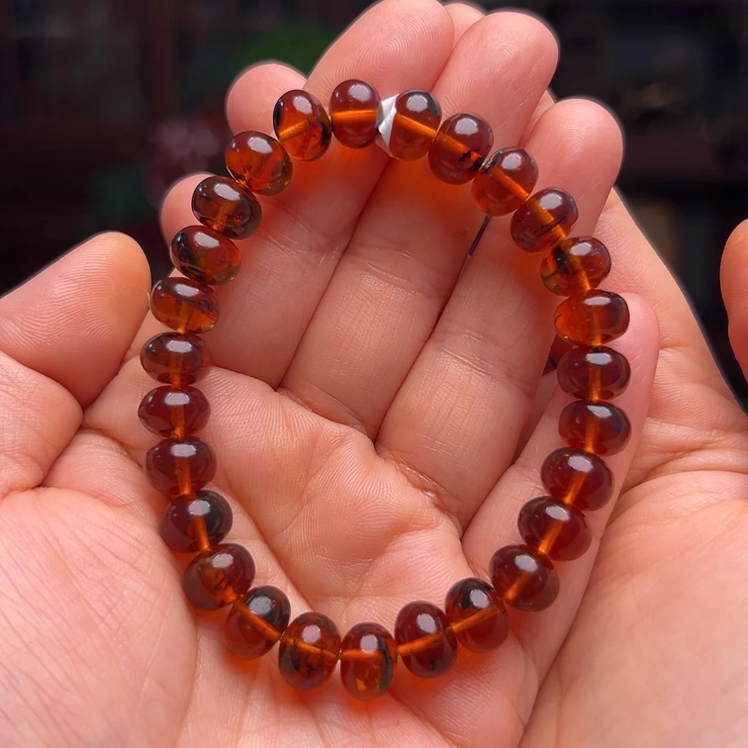 琥珀裸石未镶嵌抚顺琥珀10074。9m m