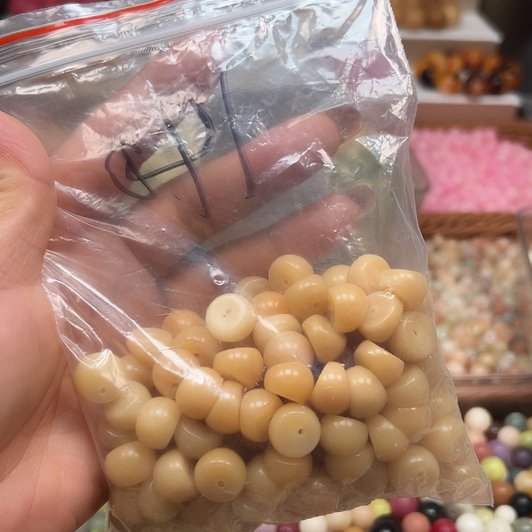 手串菩提根/象牙果微瑕卡13奶黄多宝140颗