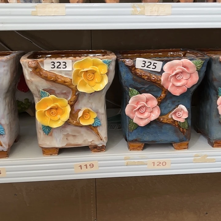 紫砂花盆粗陶材质多肉花盆