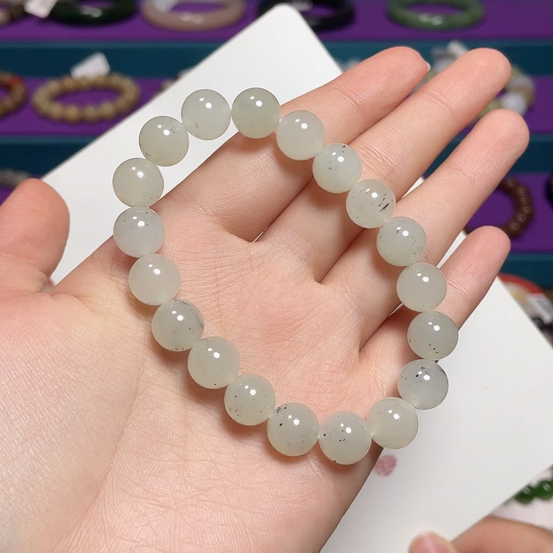 手链未镶嵌和田玉白底青花